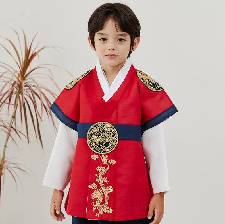 Kai Korean Traditional Formal King Dol Hanbok for Boys