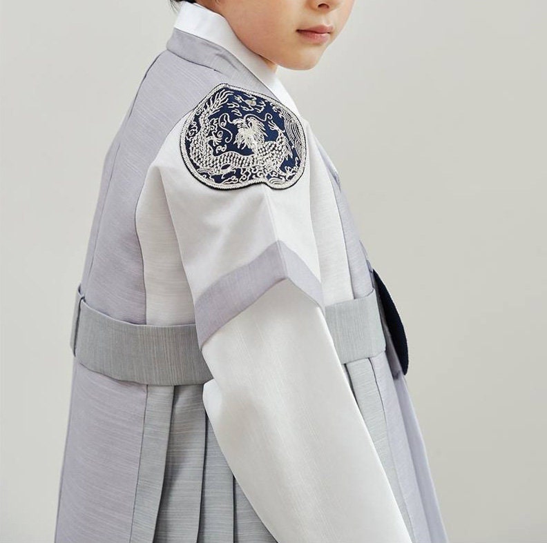 Cooper Korean Traditional Formal King Dol Hanbok for Boys