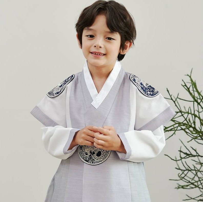 Cooper Korean Traditional Formal King Dol Hanbok for Boys