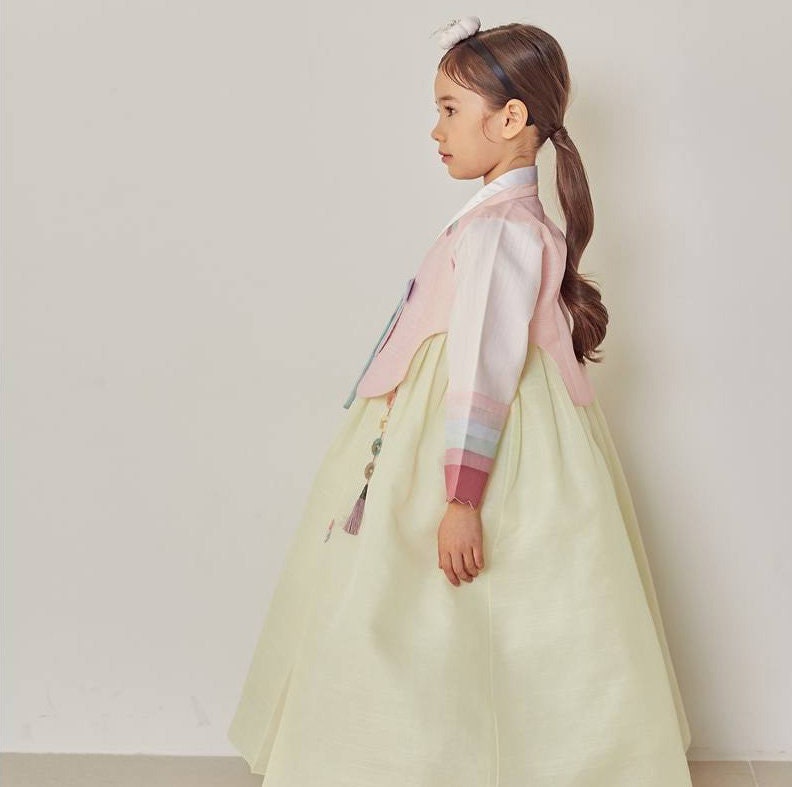 Rosie Korean Traditional Formal Dol Hanbok for Girls