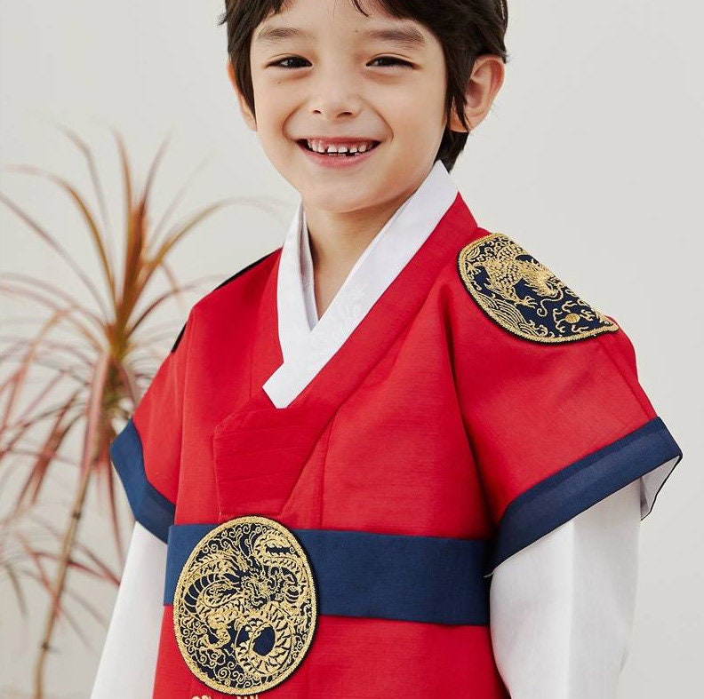 Kai Korean Traditional Formal King Dol Hanbok for Boys