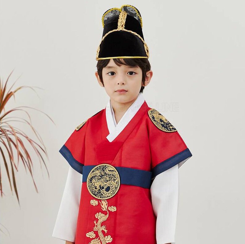 Kai Korean Traditional Formal King Dol Hanbok for Boys