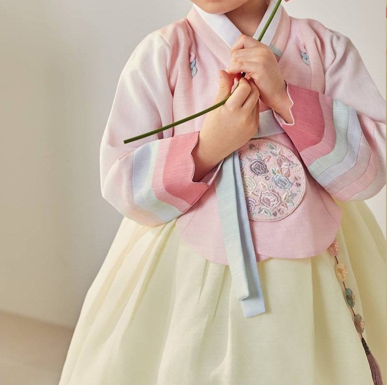 Rosie Korean Traditional Formal Dol Hanbok for Girls