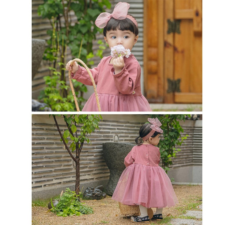 Blake Traditional Korean Everyday Wear Daily Cotton Dress Hanbok for Girls