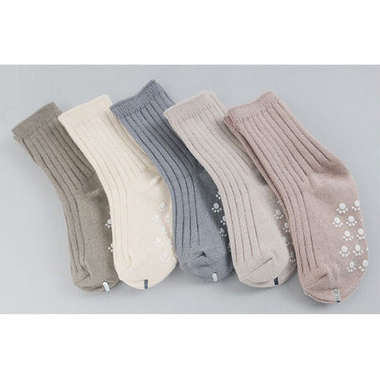 Neutral Tone Earthy Cotton Gender Neutral Set of 5 Socks