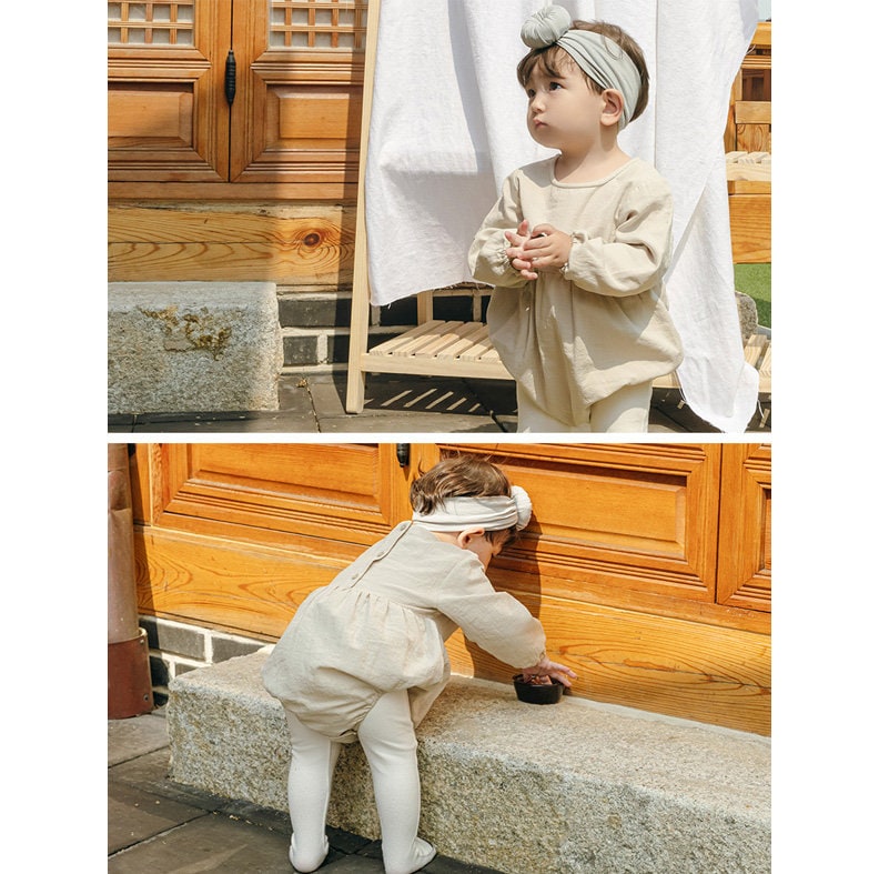 Skyler Traditional Korean Everyday Wear Daily Cotton Hanbok for Babies