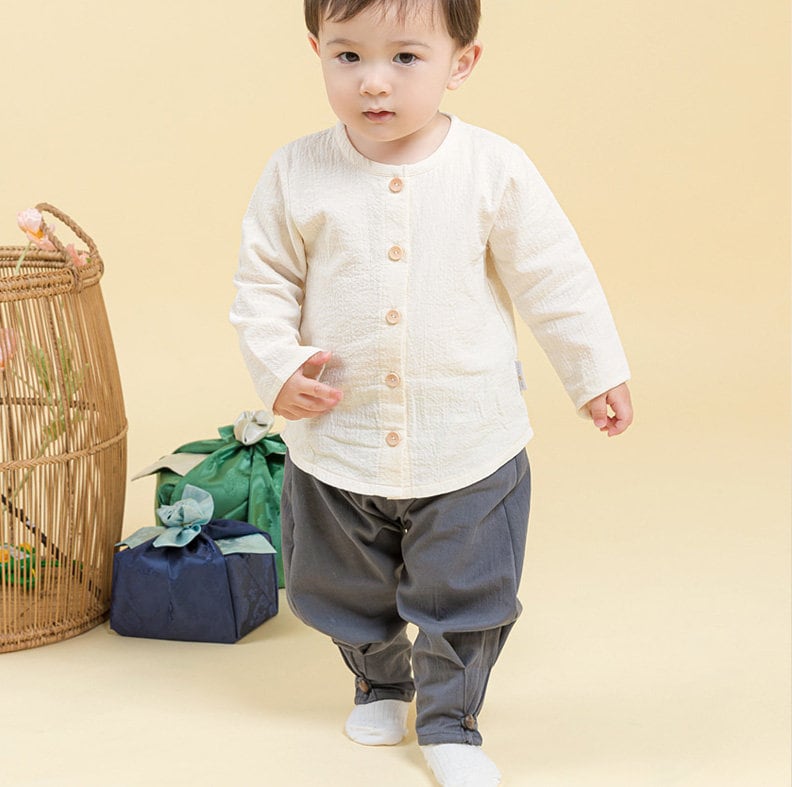 Luke Traditional Korean Everyday Wear Daily Cotton Hanbok for Boys