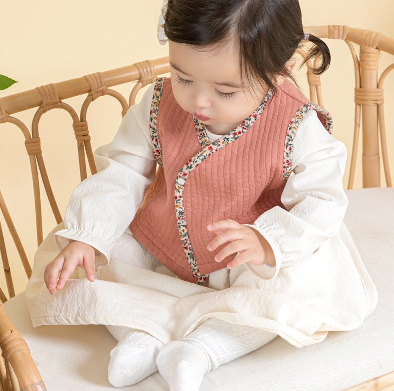 Ada Traditional Korean Everyday Wear Daily Cotton Dress Hanbok for Girls