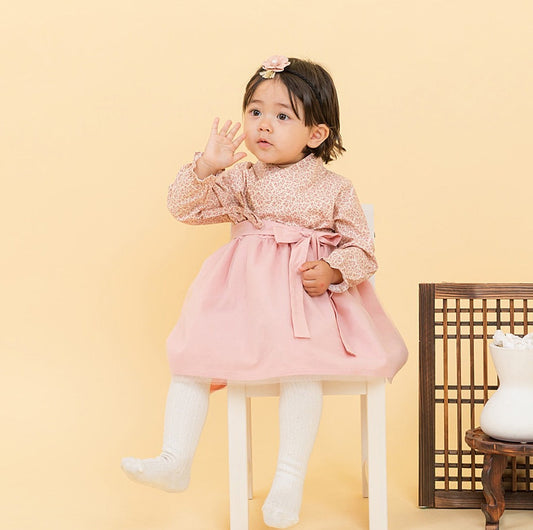 Everly Traditional Korean Everyday Wear Daily Cotton Dress Hanbok for Girls