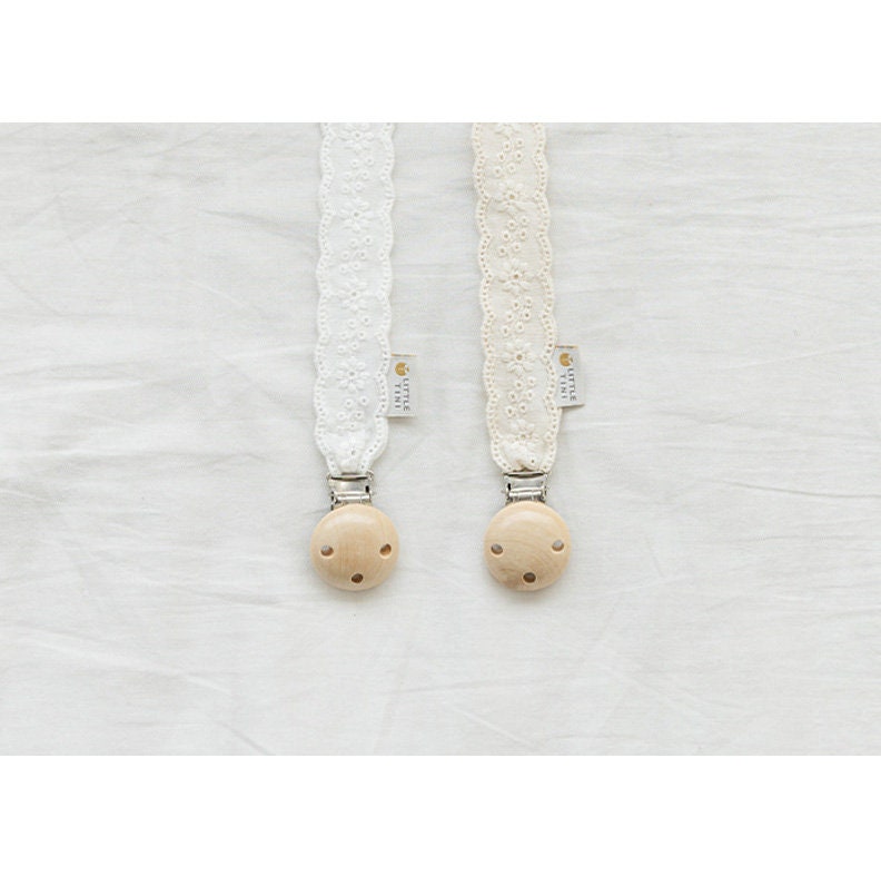 Remy Baby Organic Cotton 3 Piece Bib Pacifier Clip Headband Set